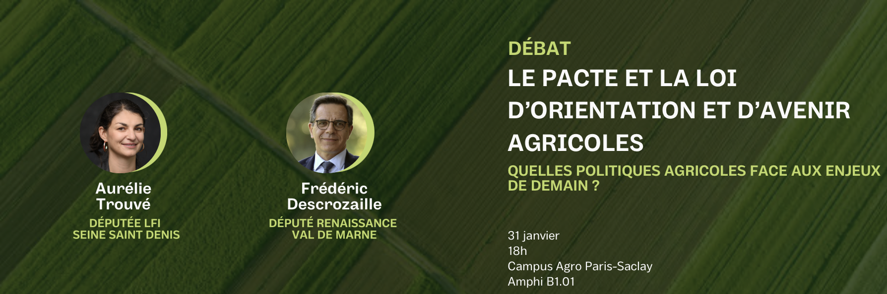 Débat sur la loi d&rsquo;orientation agricole à l&rsquo;Agro